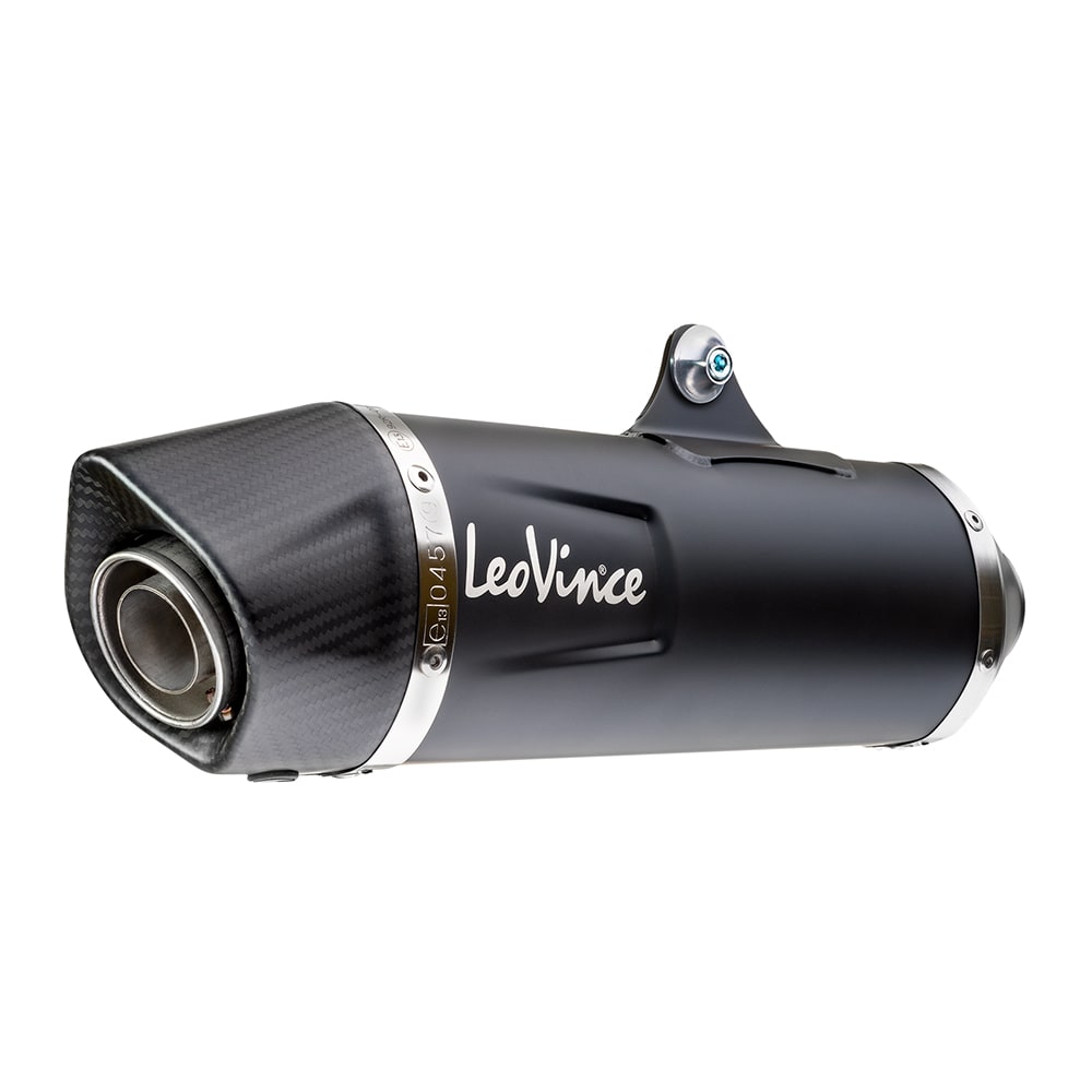 Leo Vince Nero Slip-On Exhaust Muffler Black Fits 11-16 Tiger 800 - Click Image to Close