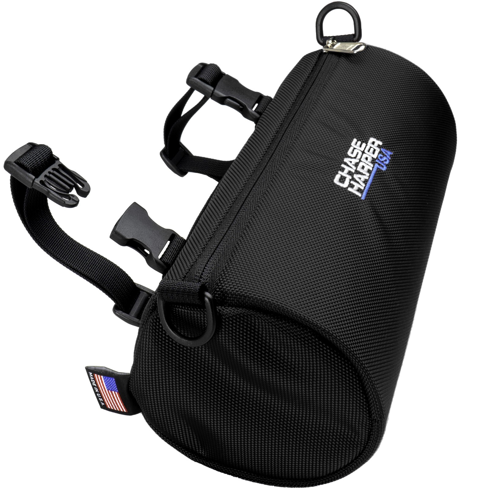 Chase Harper 10300 Barrel Bag Black - Versatile black barrel bag for motorcycles - Click Image to Close
