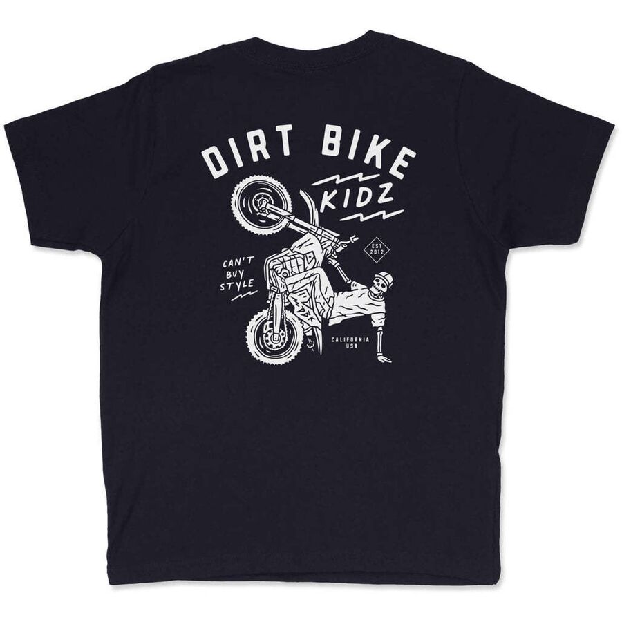 DBK 12 O'Clock Youth Tee Navy Youth X-Small - Short sleeve navy tee in Youth X-Small size - Click Image to Close
