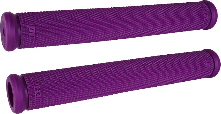 ODI One Piece Grips 8 Inch Purple - 8 inch purple grips with diamond rubber surface - Click Image to Close