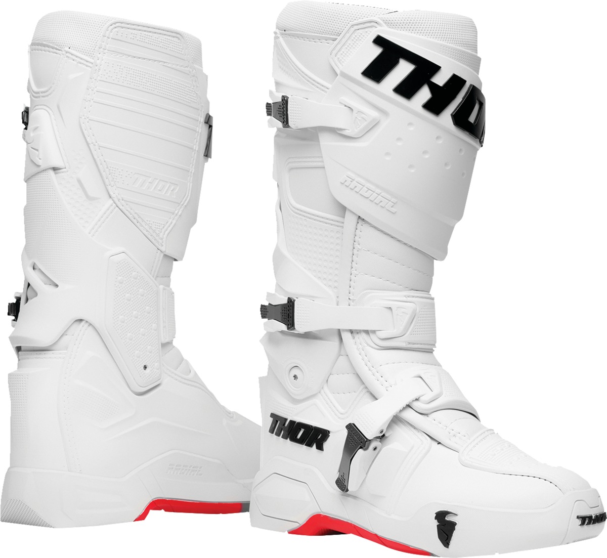 Thor Radial MX Boots Frost Adult Size 15 - Off-road motocross boots in Frost color - Click Image to Close