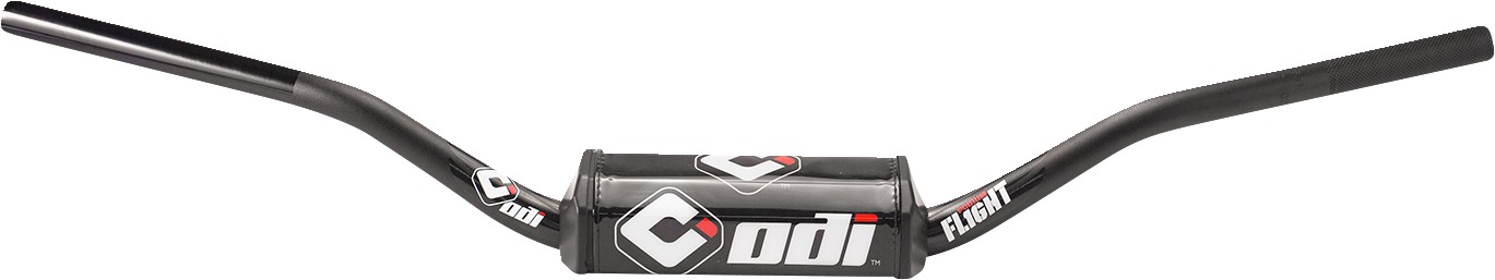 ODI Podium Flight Handlebar Black 1-1/8 Inch - Oversized 1-1/8 in. alloy handlebar with pad, Black - Click Image to Close