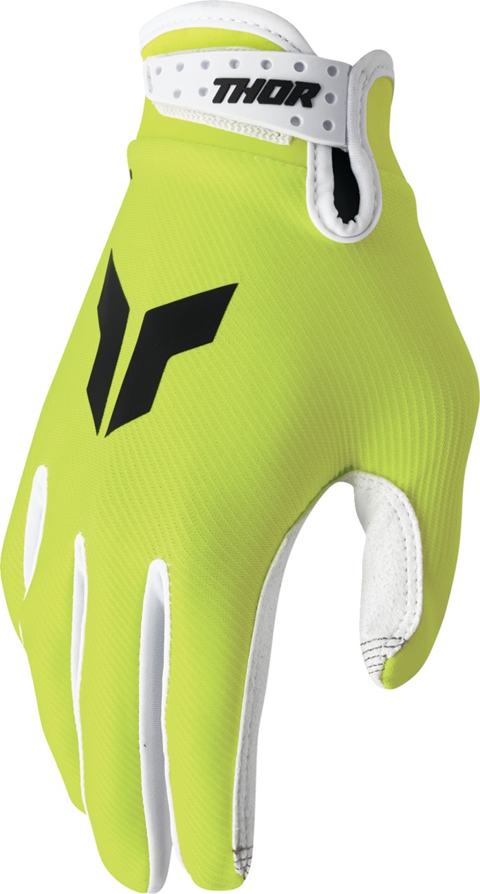 Thor LAUNCHMODE Gloves XL White/Acid Men's - Men's XL White/Acid riding gloves - Click Image to Close