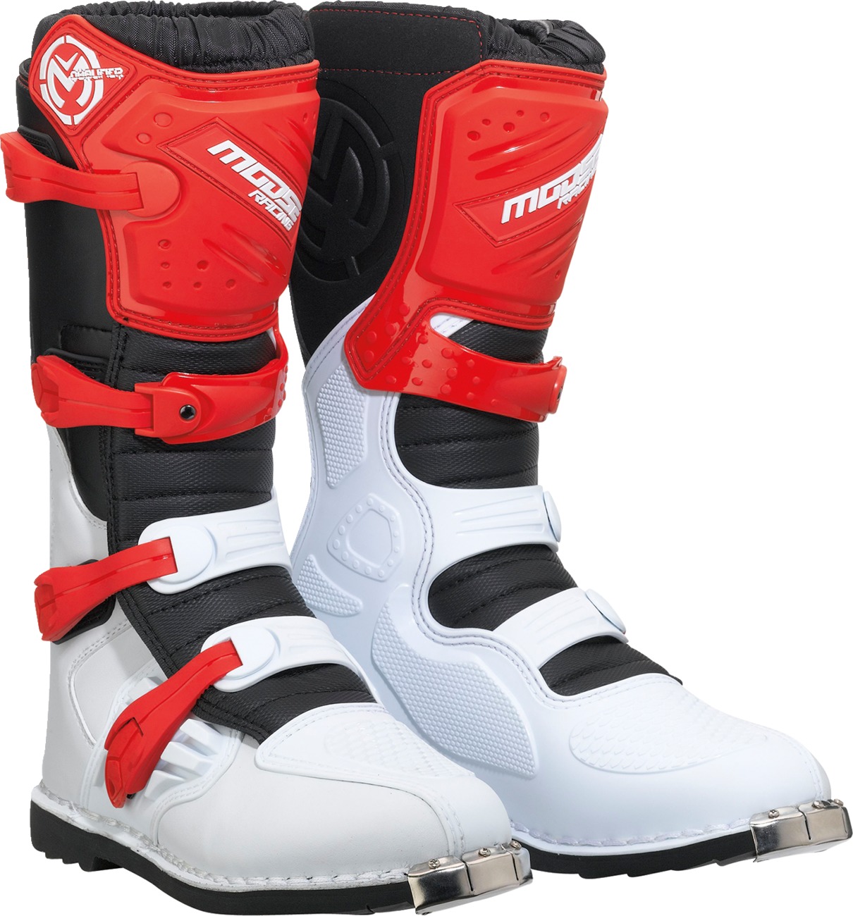 Moose Offroad Qualifier Boots Red Size 10 - Durable off-road riding boots - Click Image to Close