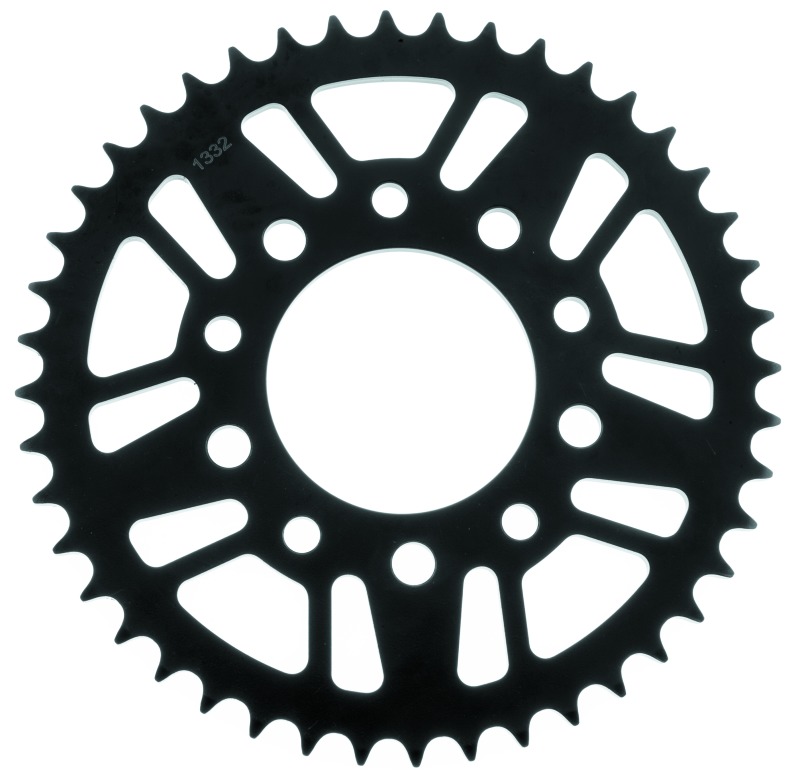 BikeMaster Rear Steel Sprocket 525 44T Black For Honda - 44 tooth 525 rear sprocket in black For Honda - Click Image to Close