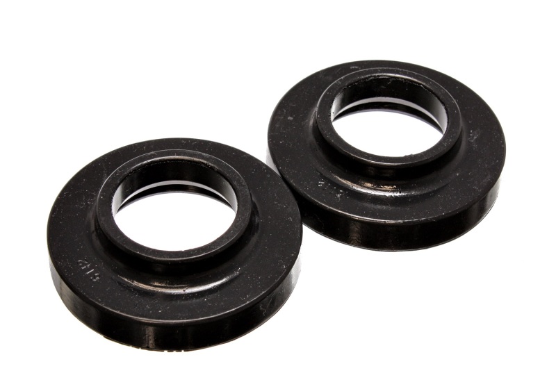 Energy Suspension Black Front Spring Pad Set Fits 97-06 Jeep Wrangler TJ - Click Image to Close
