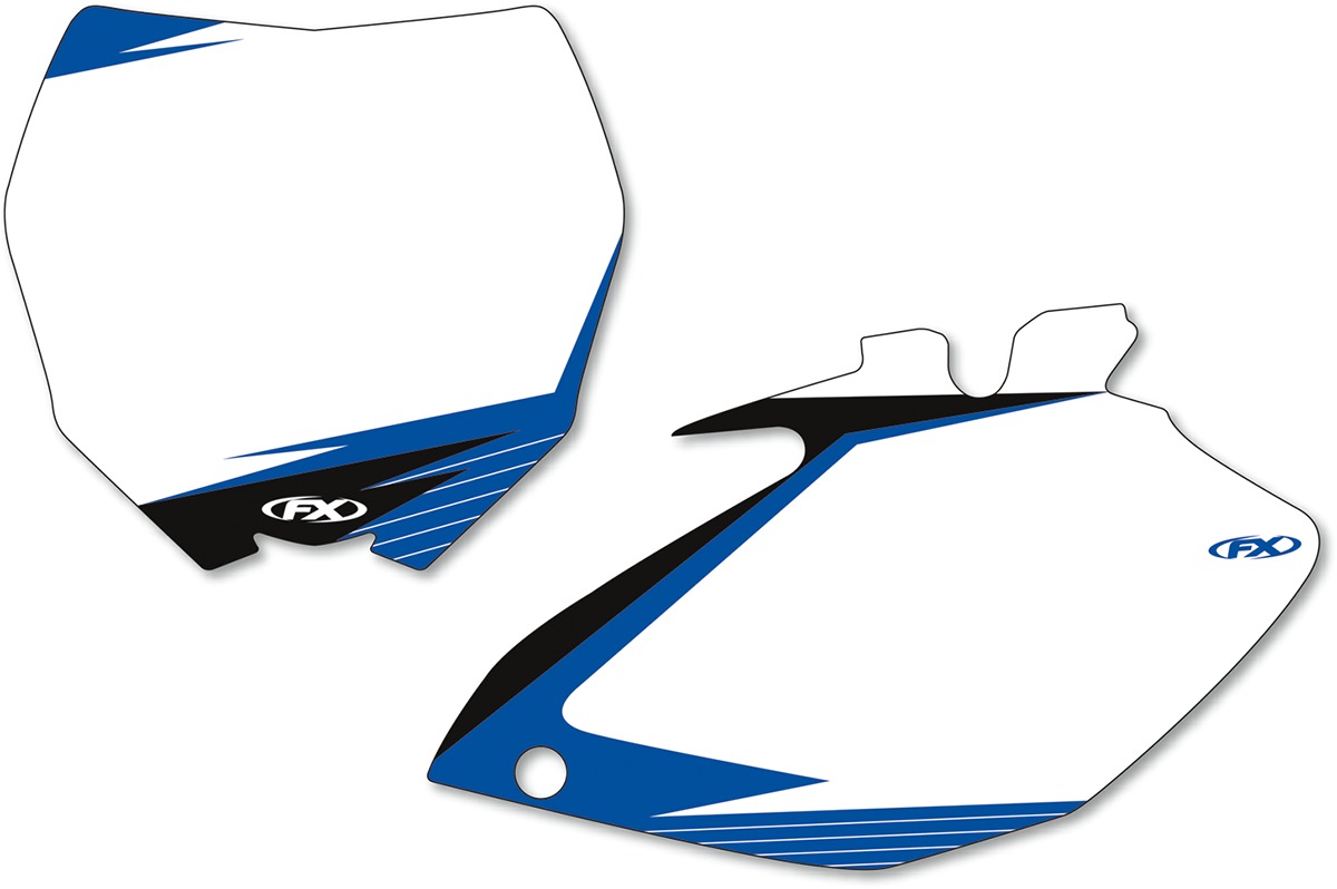 Pre-Cut Number Plate White Background Graphics - For 14-18 YZ250F & 14-17 YZ450F - Click Image to Close