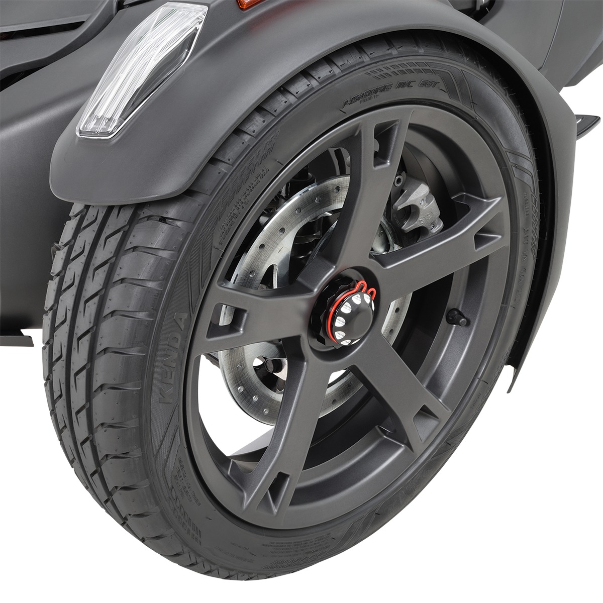 Show Chrome Black Axle Cap Set Fits Can-Am Ryker - Click Image to Close