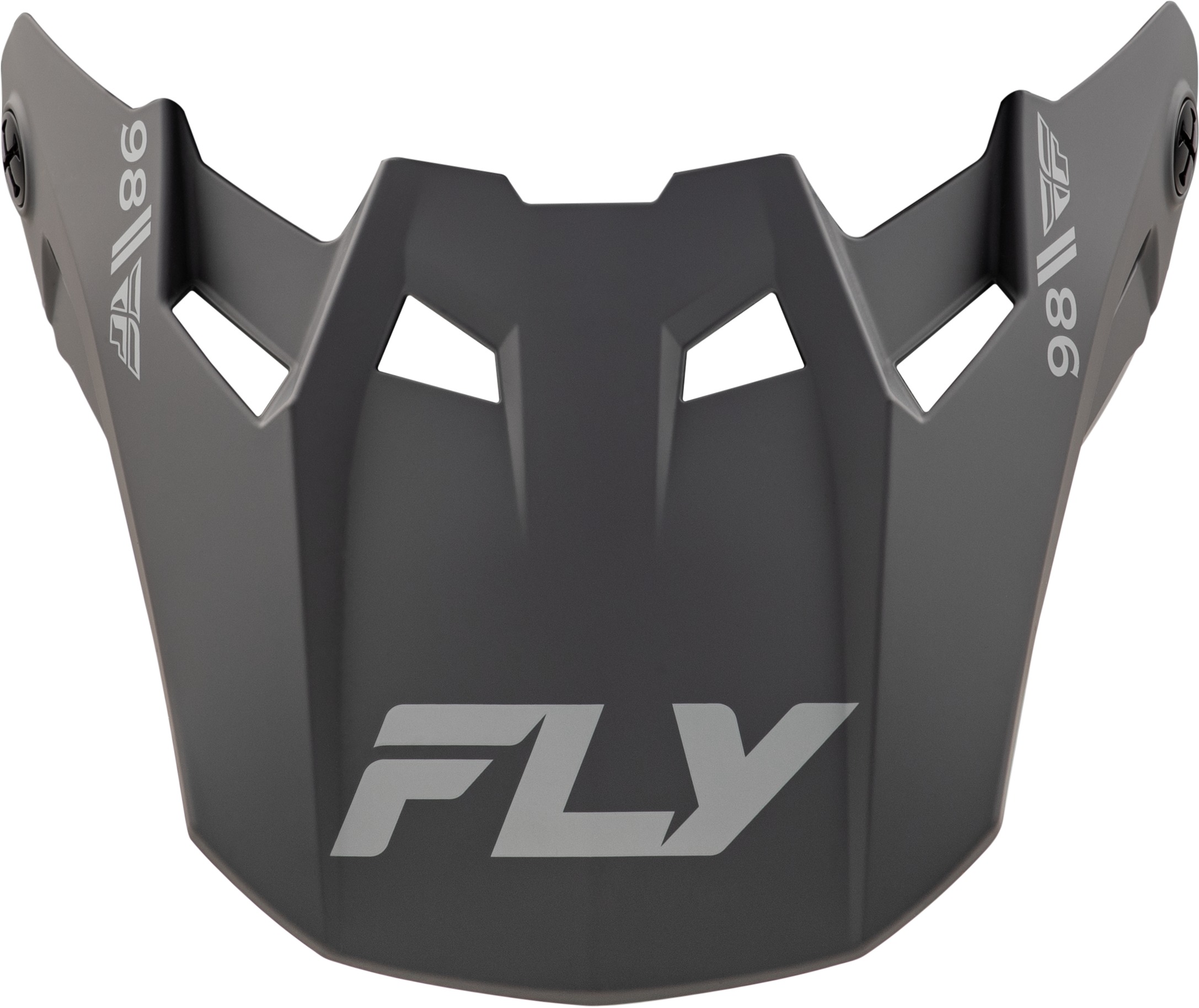 FLY RACING Formula CC Objective Visor Matte Black/Grey M/L - Replacement visor for Formula CC helmet - Click Image to Close