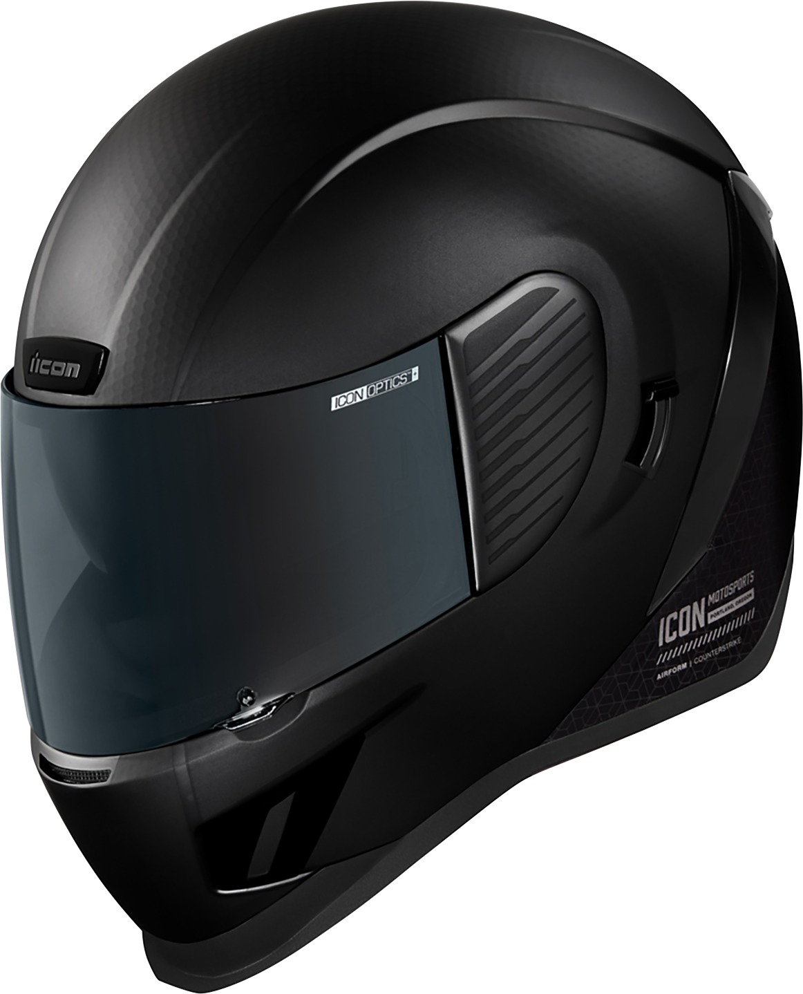ICON Airform Counterstrike MIPS Helmet XL Black/Matte - MIPS full-face helmet with anti-fog shield - Click Image to Close