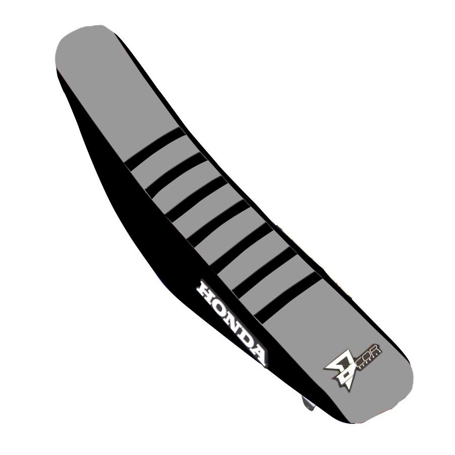 D'Cor Black/Grey Seat Cover with Ribs Fits 17-20 Honda CRF - Click Image to Close
