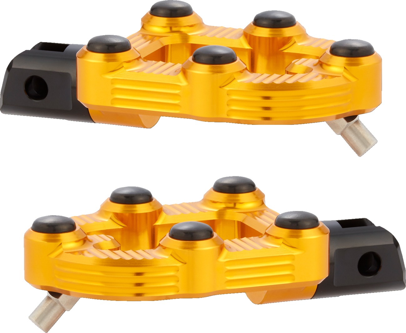 Arlen Ness MX Footpegs Gold Without Mounts - Click Image to Close