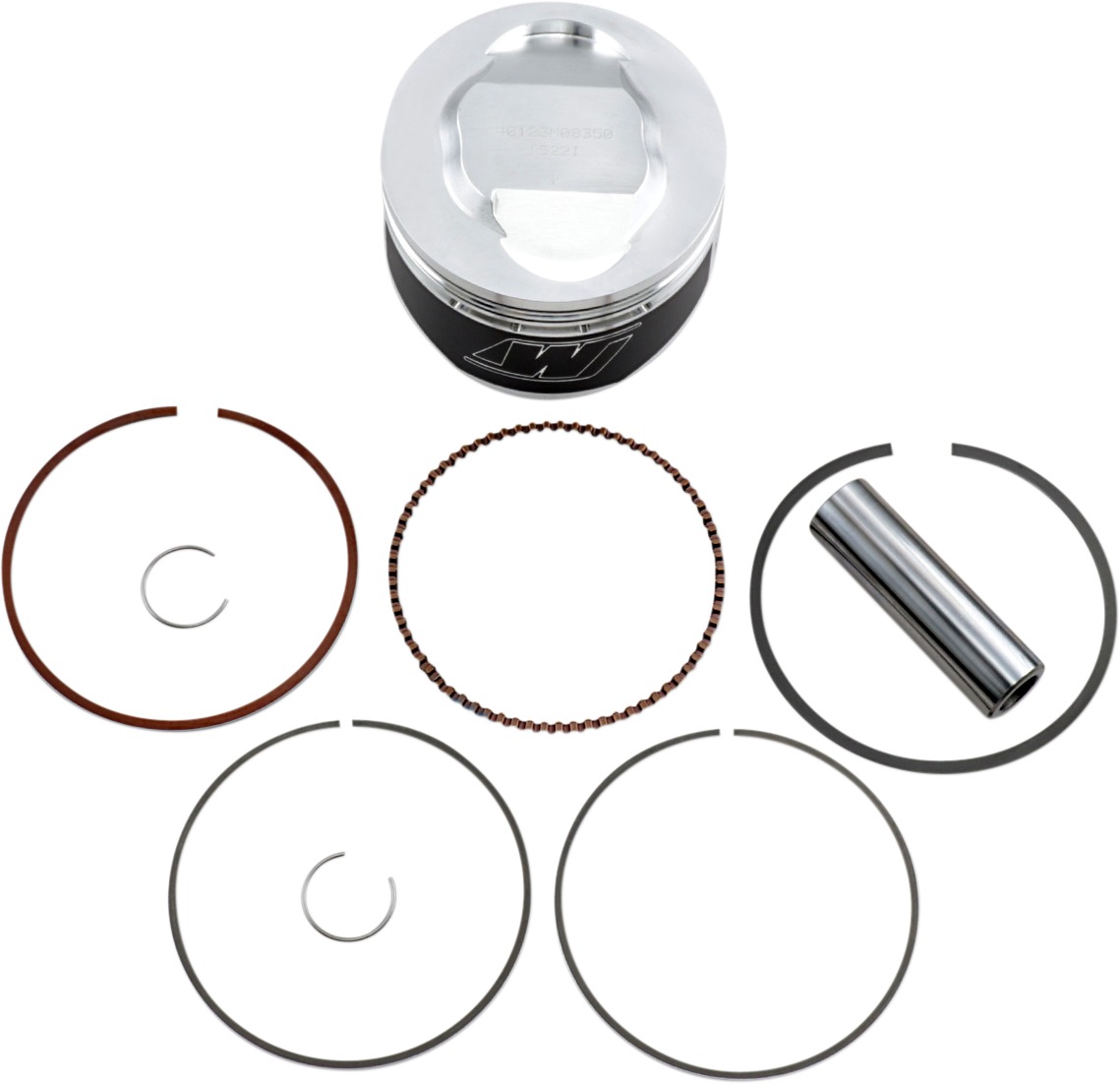 Wiseco Piston Kit 12.1:1 +0.5mm Fits YFM350 Warrior/Raptor '87-13 - Click Image to Close