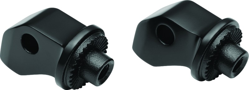 Kuryakyn Splined Front Peg Adapter Satin Black Fits 2015-2020 Scout - Click Image to Close