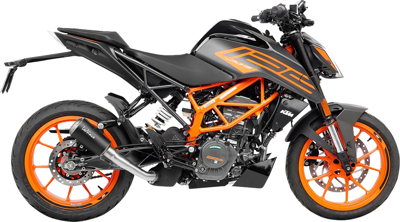 Leovince LV-10 Slip-On Muffler Black For KTM 390/125 Duke - Slip-on muffler for KTM 390 Duke, 125 Duke - Click Image to Close