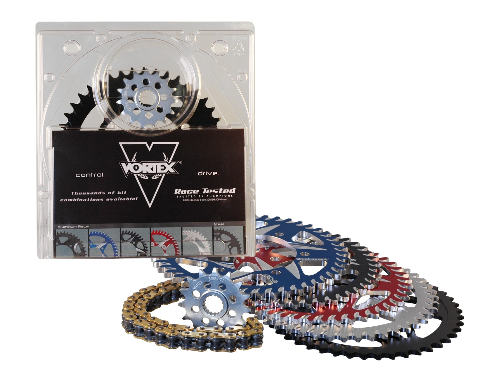 V3 Chain & Sprocket Kit Black SX Chain 525 15/44 Black Steel - For 18-19 Kawasaki Z900RS ABS - Click Image to Close