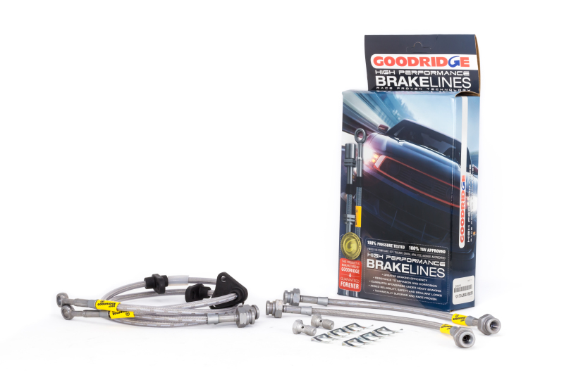 Goodridge G-Stop SS Brake Line Kit Fits 92-95 Civic & 93-00 Del Sol Rear Drum - Click Image to Close