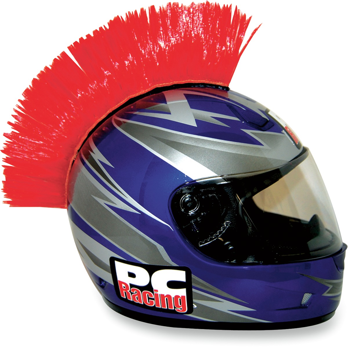 PC Racing Helmet Mohawk Red Helmet Accessory - Click Image to Close