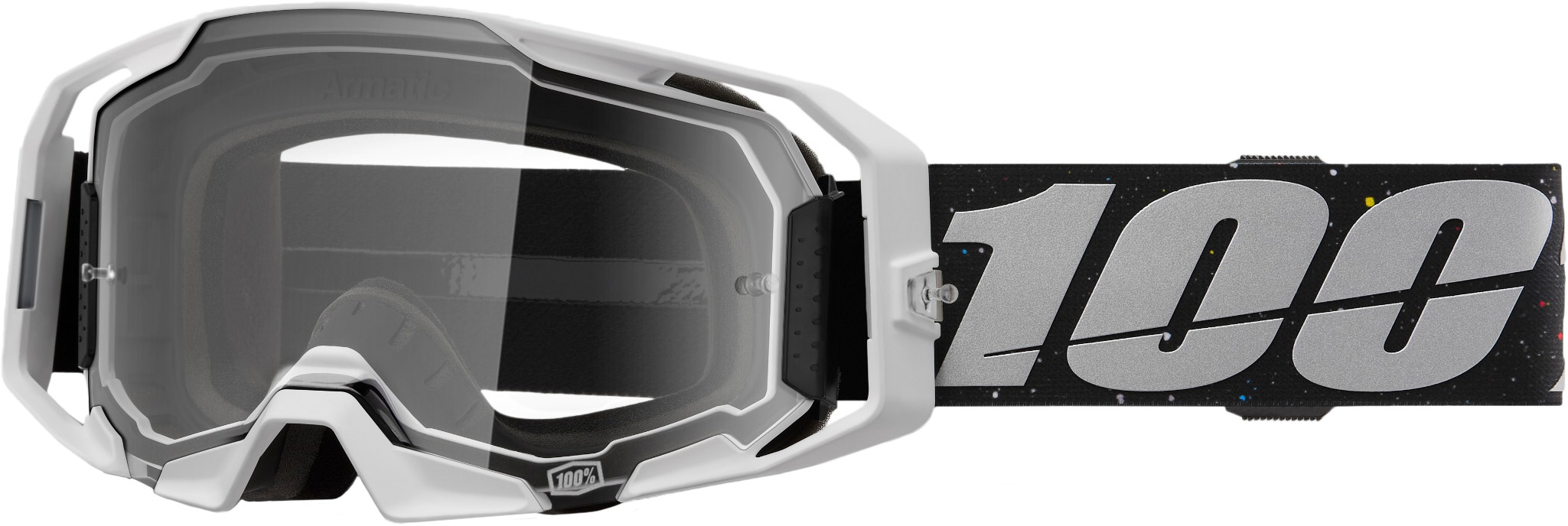 100 Percent Armatic Goggle Rapidracer Clear Lens - Offroad motocross goggle with clear lens - Click Image to Close