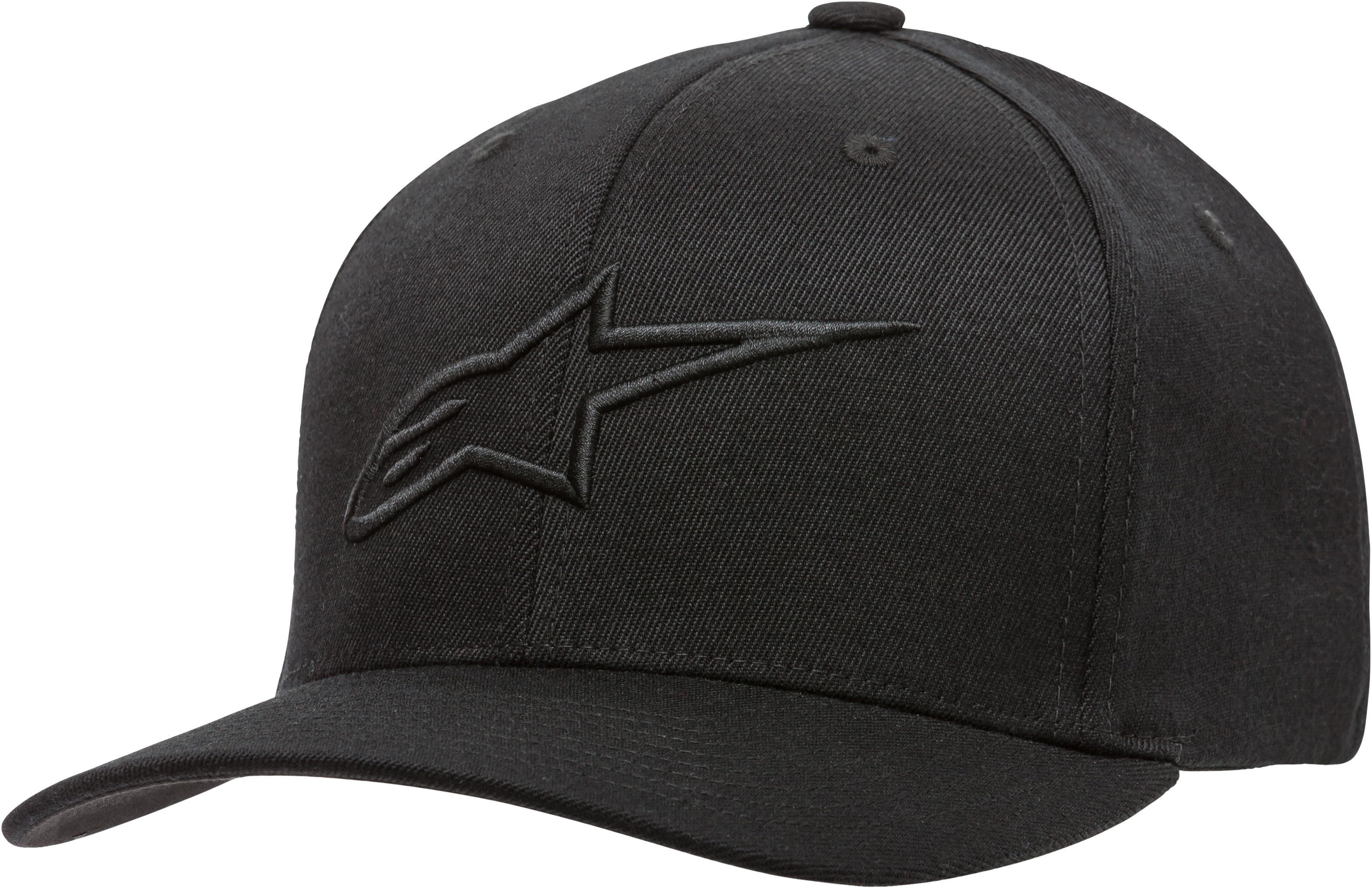Alpinestars Ageless Curve Hat Black/Black LG/XL - Large/X-Large flex hat in black by Alpinestars - Click Image to Close