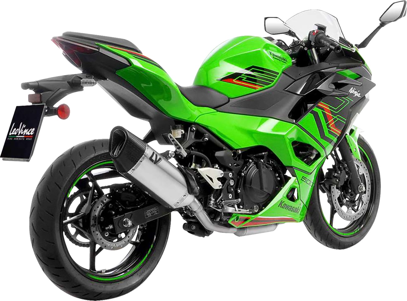 Leovince LV-14 R Slip-On Muffler For Kawasaki Ninja 500 / Z 500 - Slip-on exhaust for Kawasaki Ninja 500, Z 500 - Click Image to Close