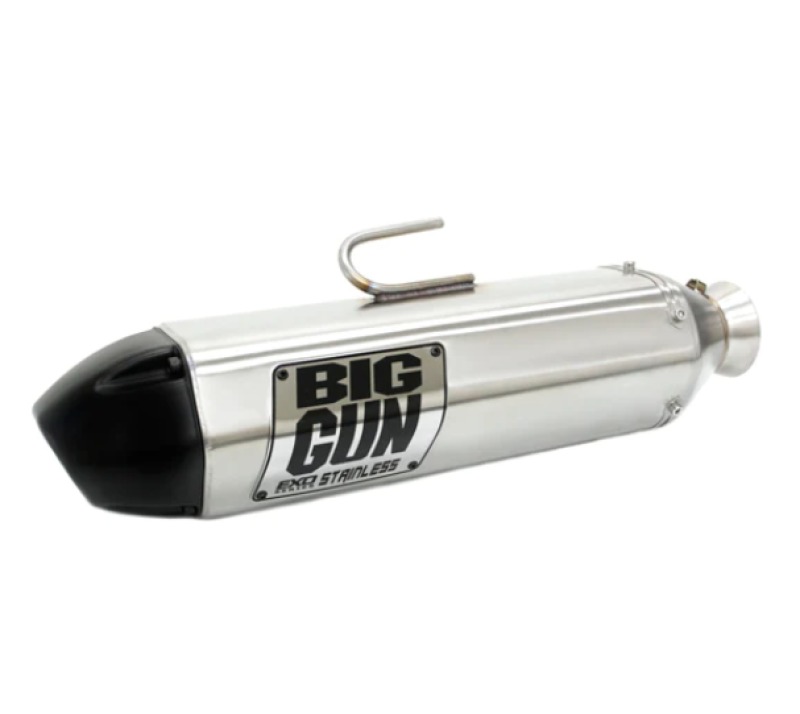 Big Gun EXO Stainless Slip-On Exhaust Fits 13-23 Polaris Scrambler XP 850 HO - Click Image to Close