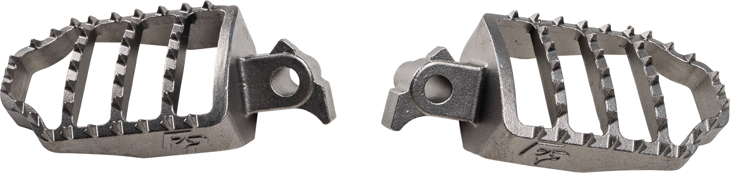 Fire Power Standard Gator Foot Pegs 58x90mm For Yamaha YZ/WR Models - Stainless foot pegs for Yamaha YZ/WR 1999-2023 - Click Image to Close