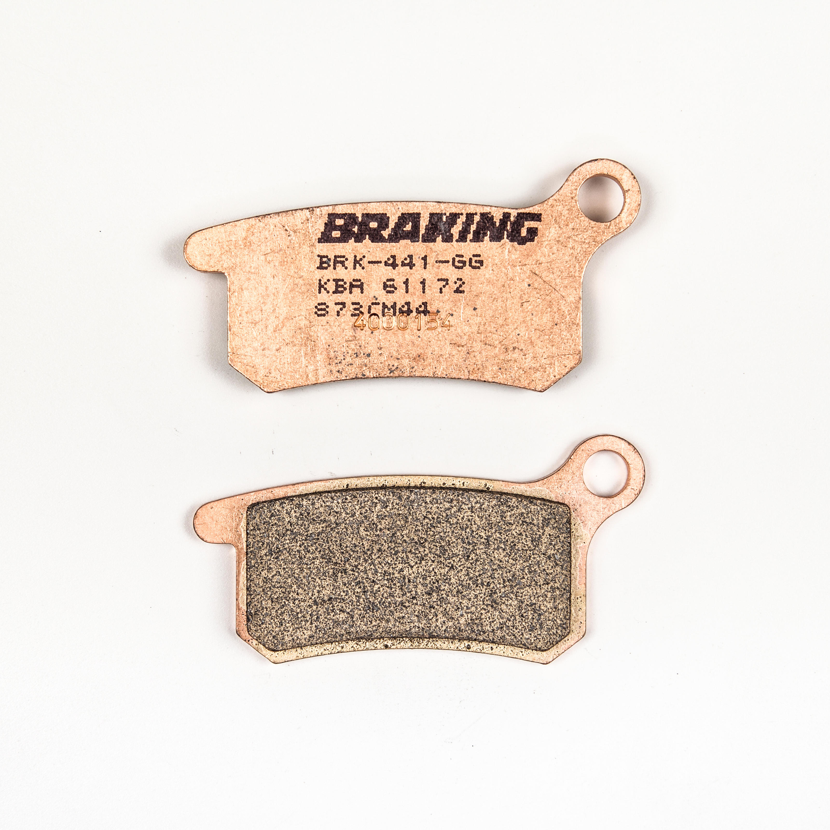 Braking 873CM44 Sintered Sport Front Brake Pads For KTM 50-105 SX/65 XC - Front sintered brake pads For KTM 50-105 SX, 65 XC - Click Image to Close