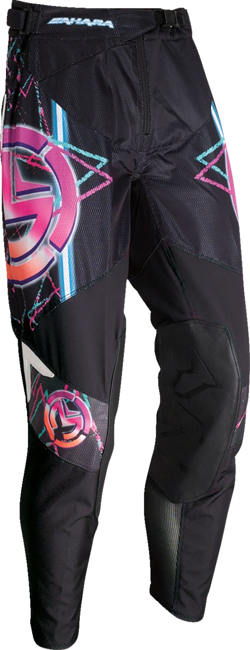 Moose Sahara Pants Black Pink White Men's Size 32 - Breathable off-road pants, men's 32, Black/Pink/White - Click Image to Close