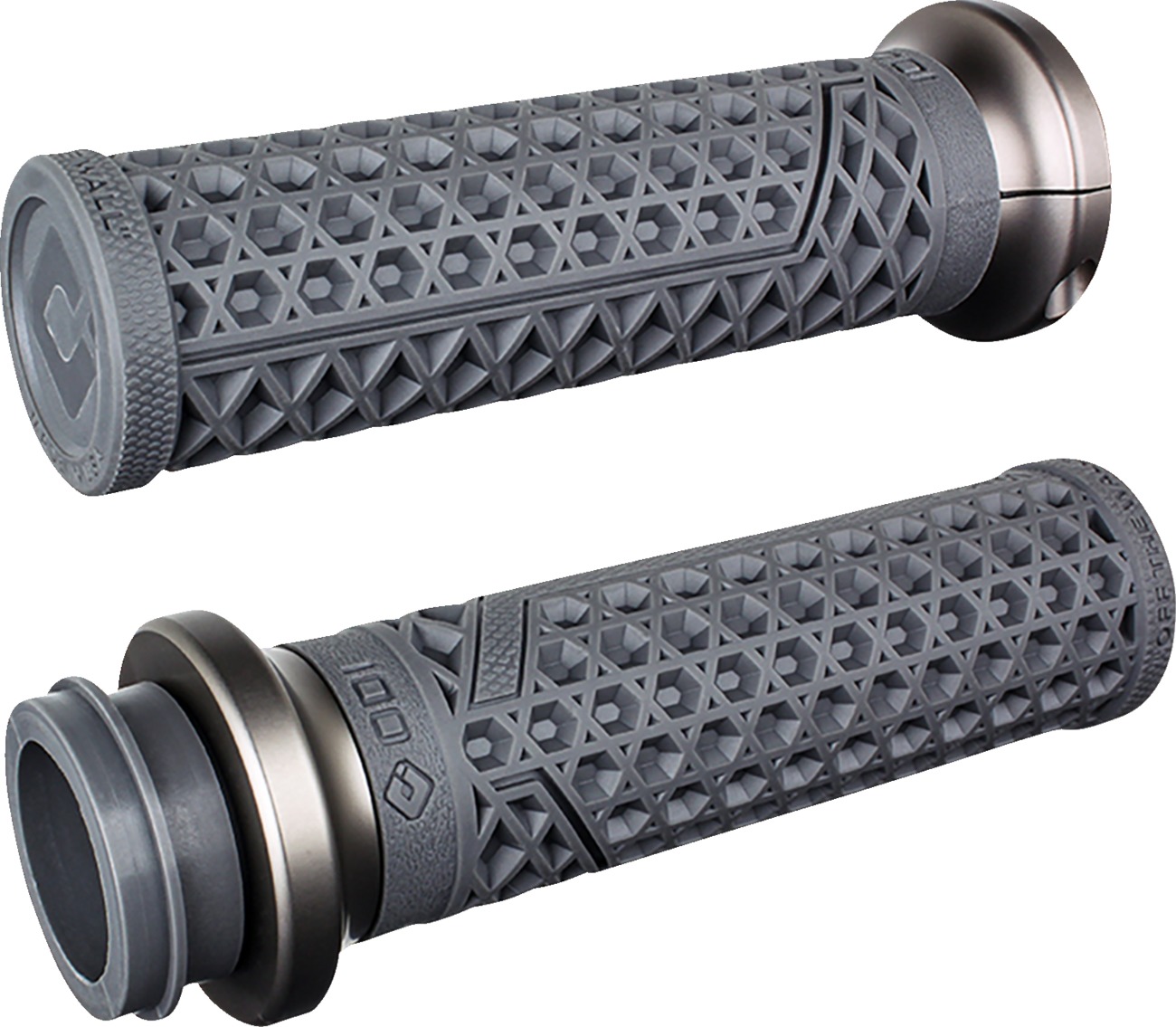 ODI Vans Signature Indian TBW 1in Grips Graphite Gun Metal - Lock-On grips for 1in Indian TBW models For 2018+ Indian - Click Image to Close