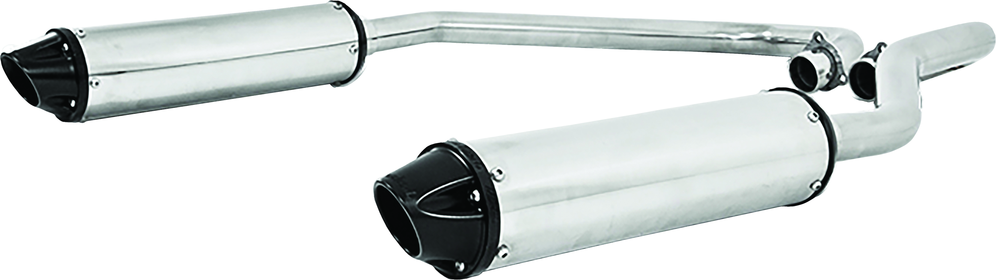 MBRP Power Tech 4 Dual Full Exhaust System For 11-14 Polaris RZR 900/XP - Click Image to Close