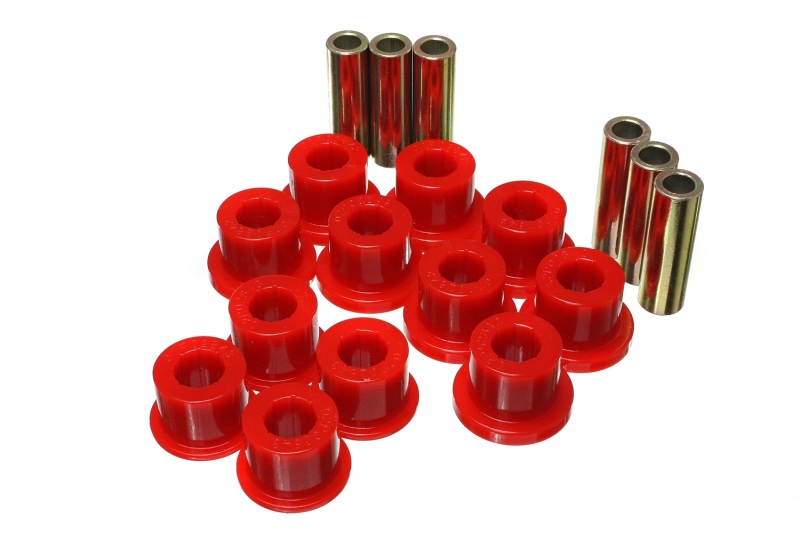 Energy Suspension Rear Leaf Spring Bushings - Red Fits 05-14 Toyota Tacoma - Click Image to Close
