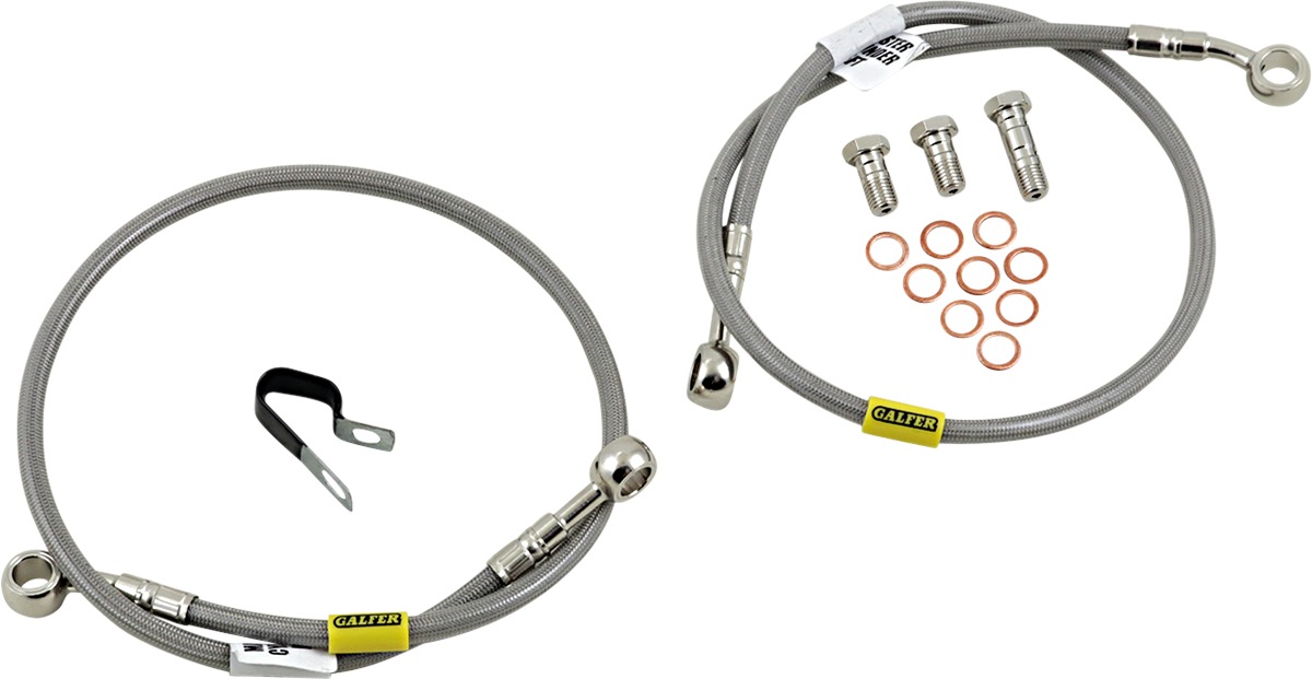 Stainless Steel Front Brake Line Kit - 2 Lines - For Honda CBR929RR & CBR954RR - Click Image to Close