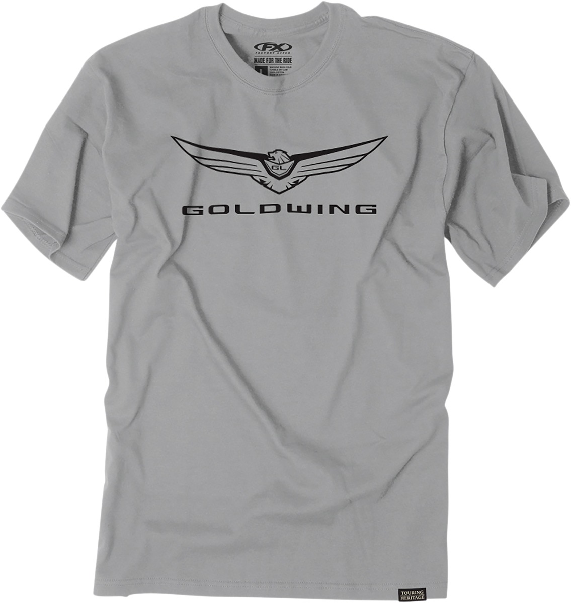Men's Gold Wing Icon Tee - Gw Icon Tee Lt Gry Xl - Click Image to Close
