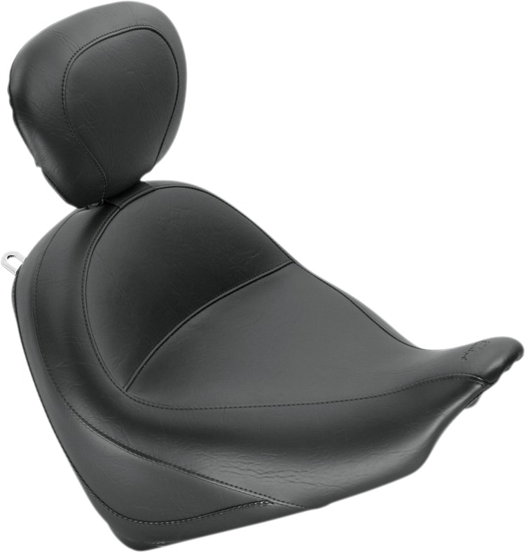 Mustang Wide Touring Solo Seat w/Backrest Black Fits Honda Fury - Click Image to Close