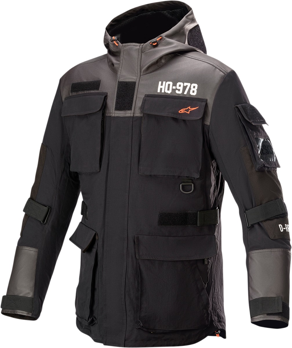 Daiji Parka Motorcycle Rain Jacket 2X-Large - Black - Click Image to Close
