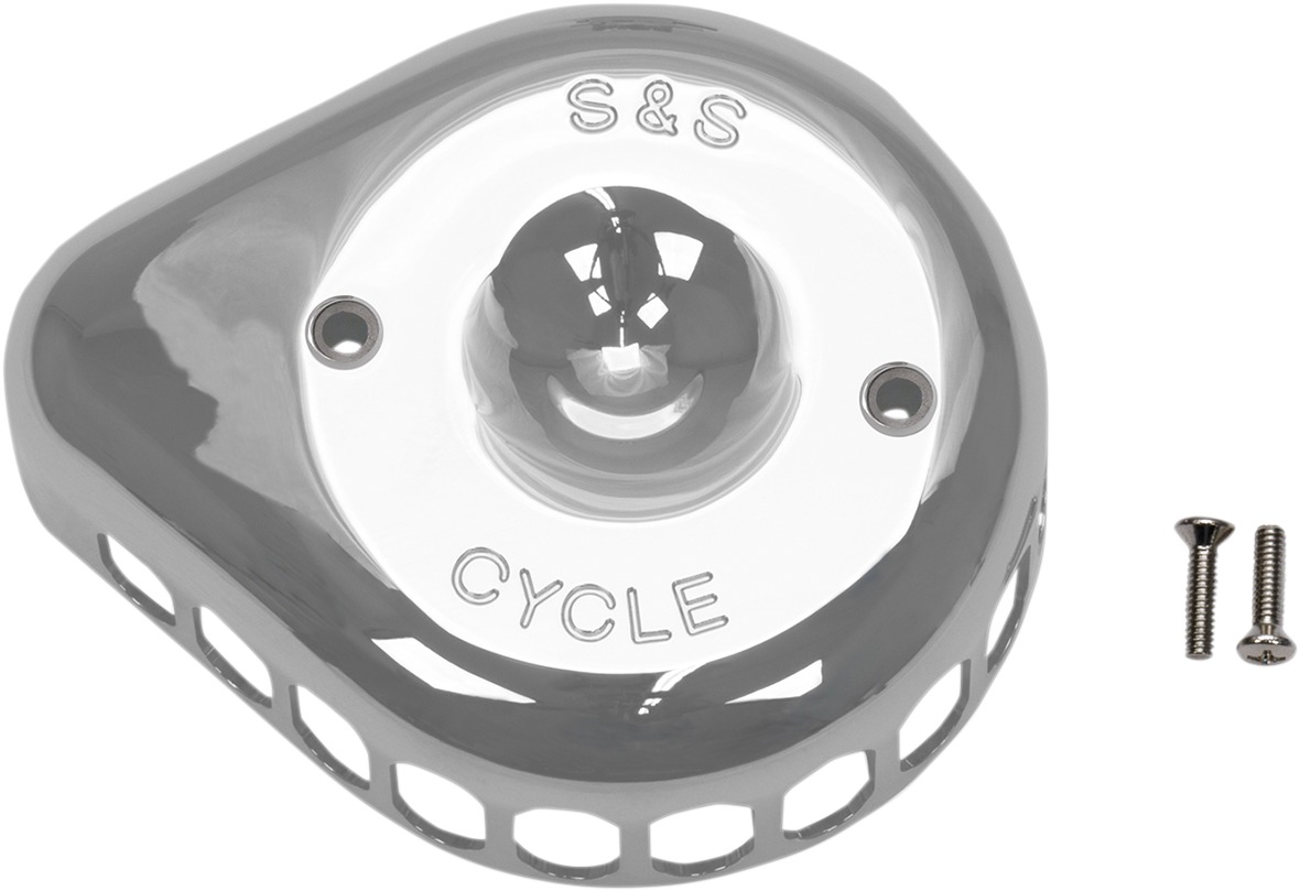S&S Stealth Mini-Teardrop Air Cleaner Cover Chrome - Click Image to Close