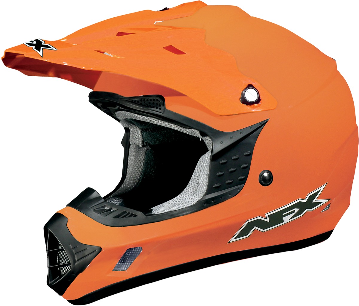 FX-17 Full Face Offroad Helmet Gloss Orange X-Small - Click Image to Close