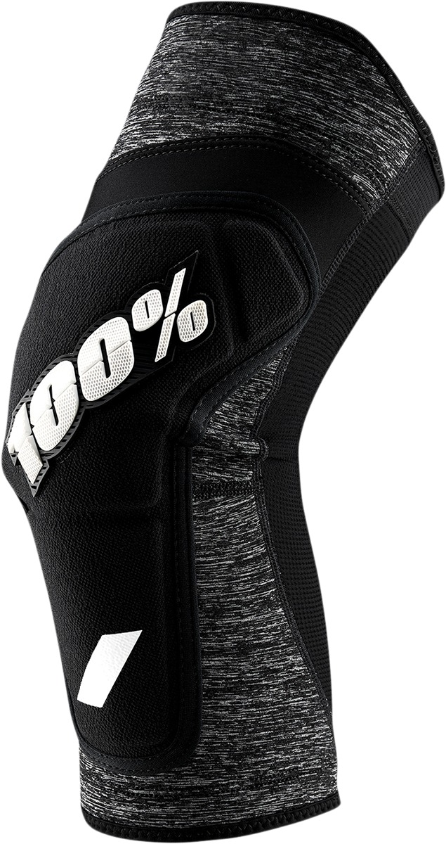 100% Ridecamp Knee Guards XL Gray Black Unisex - Lightweight knee guards for adult bicyclists - Click Image to Close