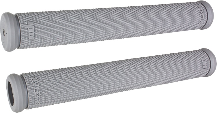 ODI One Piece Grips Grey 8 Inch - 8 inch grey one-piece grips for handlebars - Click Image to Close