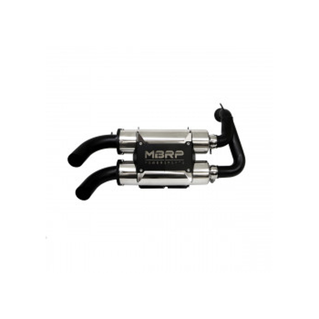 MBRP Power Tech 4 Dual Slip-On Exhaust Fits 15-17 Polaris RZR 900 - Click Image to Close