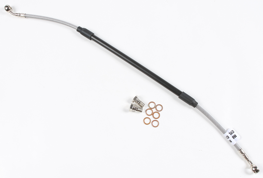 Stainless Steel Rear Brake Line Kit - For 04-17 CRF250X & 04-18 CRF450X - Click Image to Close