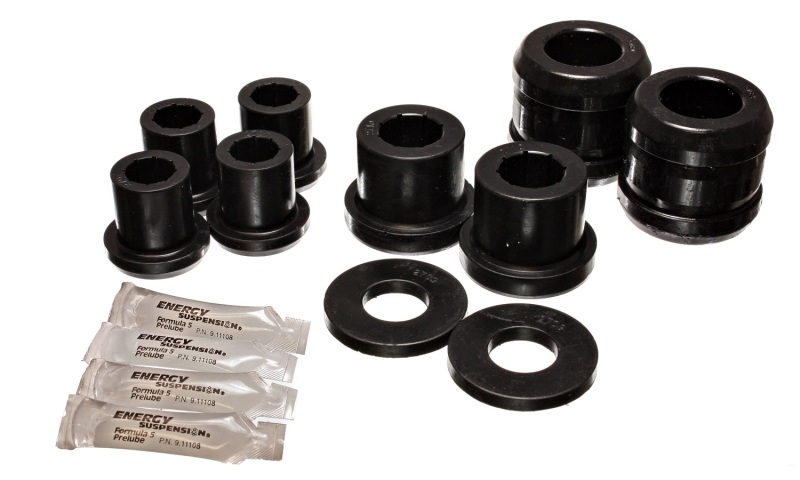 Energy Suspension Front Control Arm Bushing Set Black Fits 04-07 Mazda RX8 - Click Image to Close