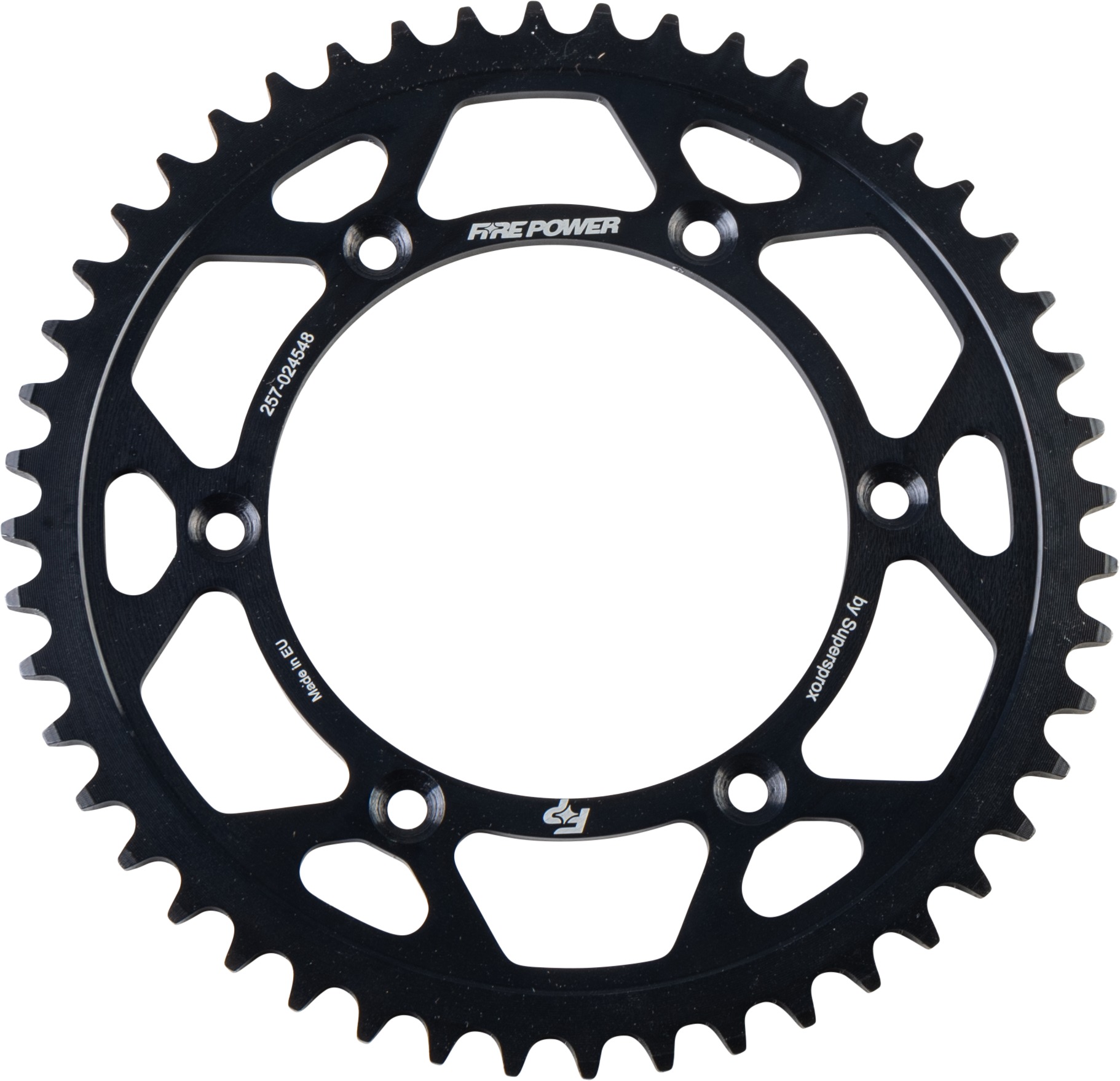 Fire Power Rear Steel Sprocket 48 Tooth Black - Steel 48T rear sprocket, black finish - Click Image to Close