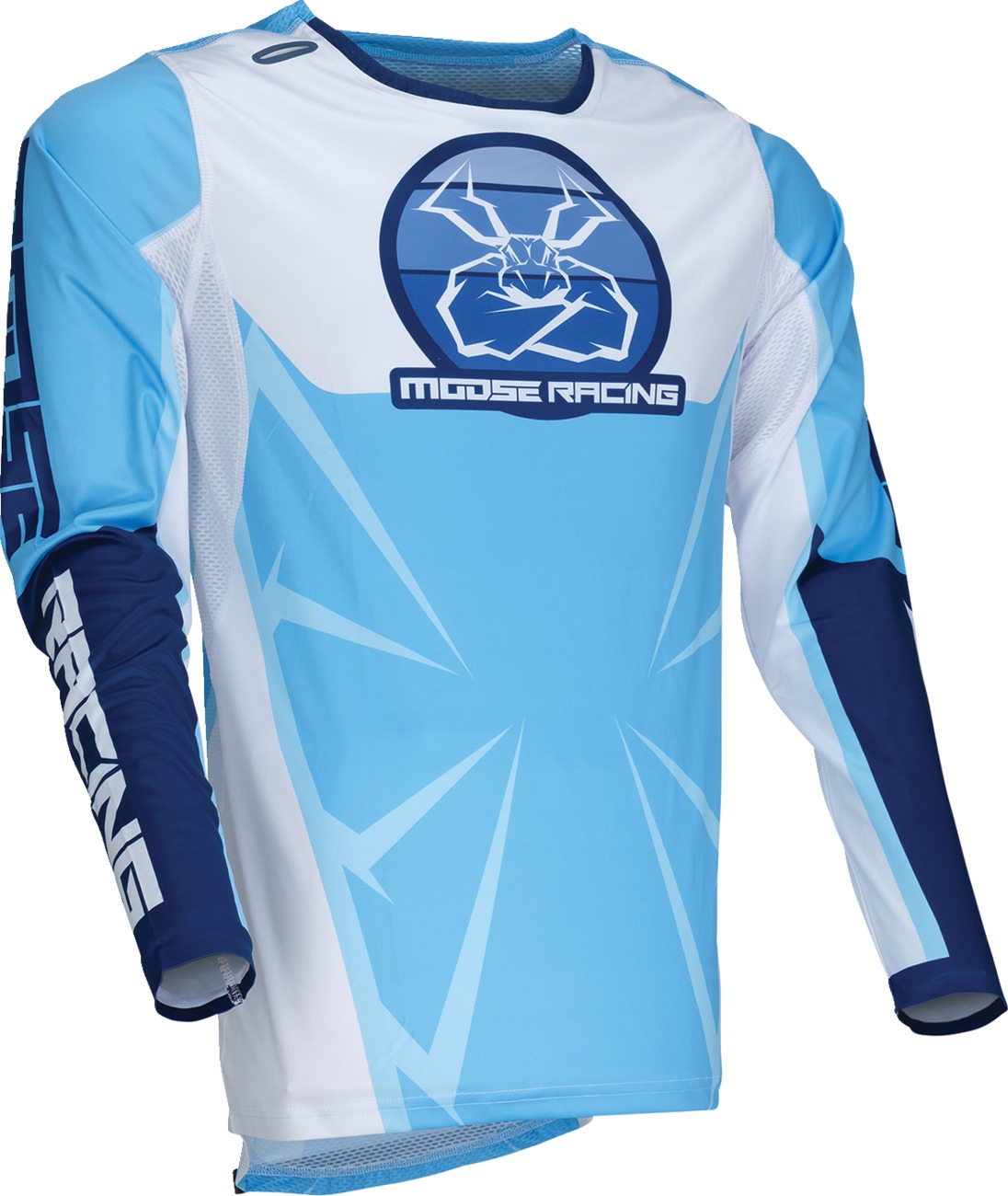 Moose Agroid Jersey Blue White XL Men's Offroad - Lightweight offroad jersey in Blue/White, XL, Men's - Click Image to Close