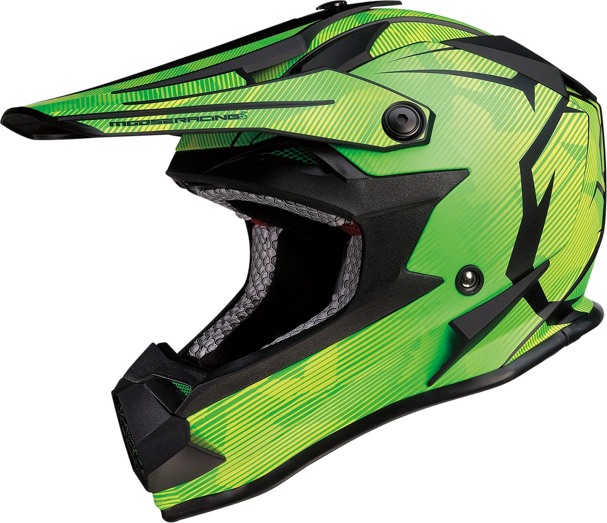 F.I. Agroid Camo Green Yellow Helmet Youth MD - Click Image to Close