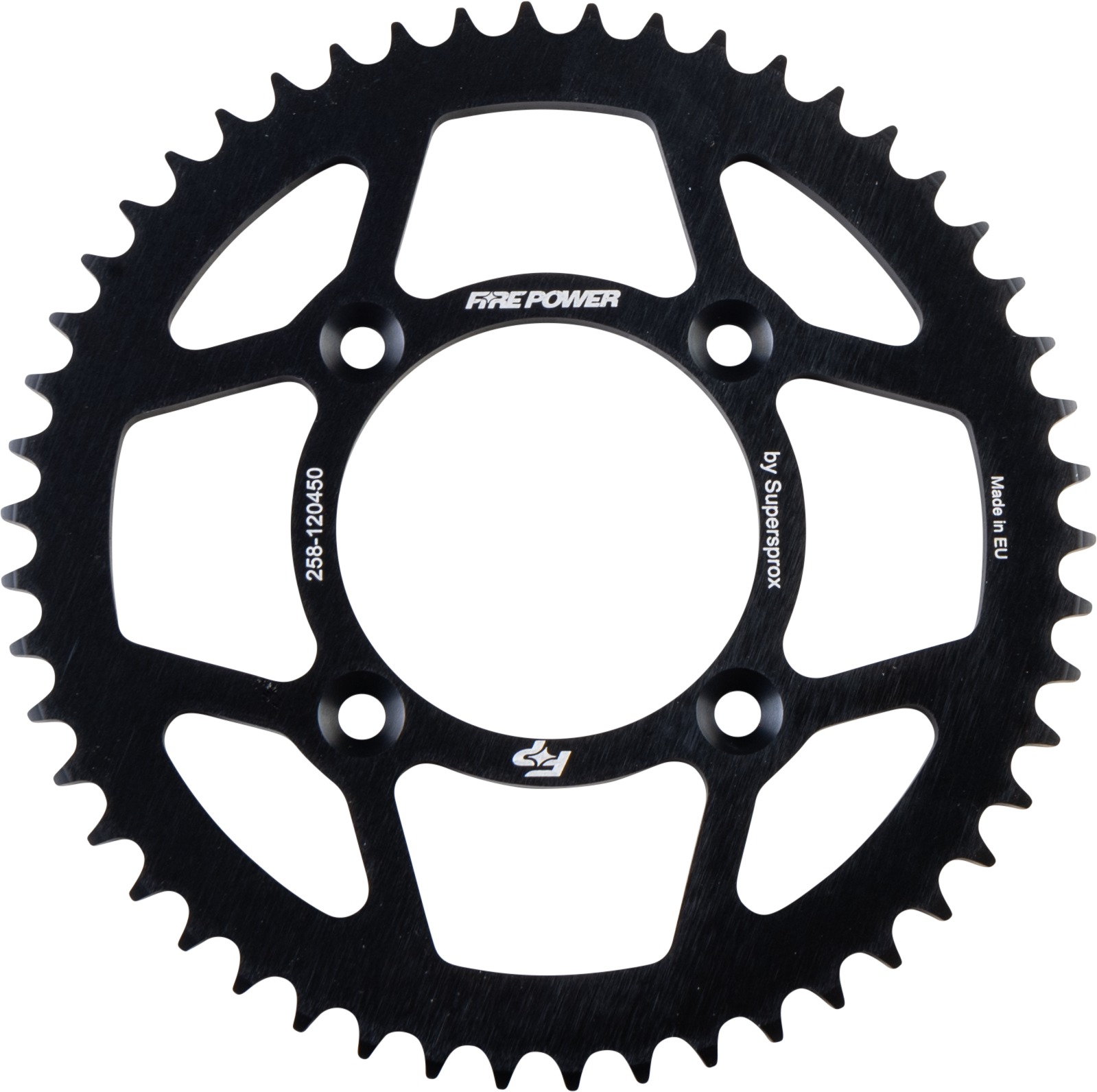 Fire Power Rear Aluminum Sprocket 50T Black For Honda CRF125F/FB, CRF100F, XR100R - Click Image to Close