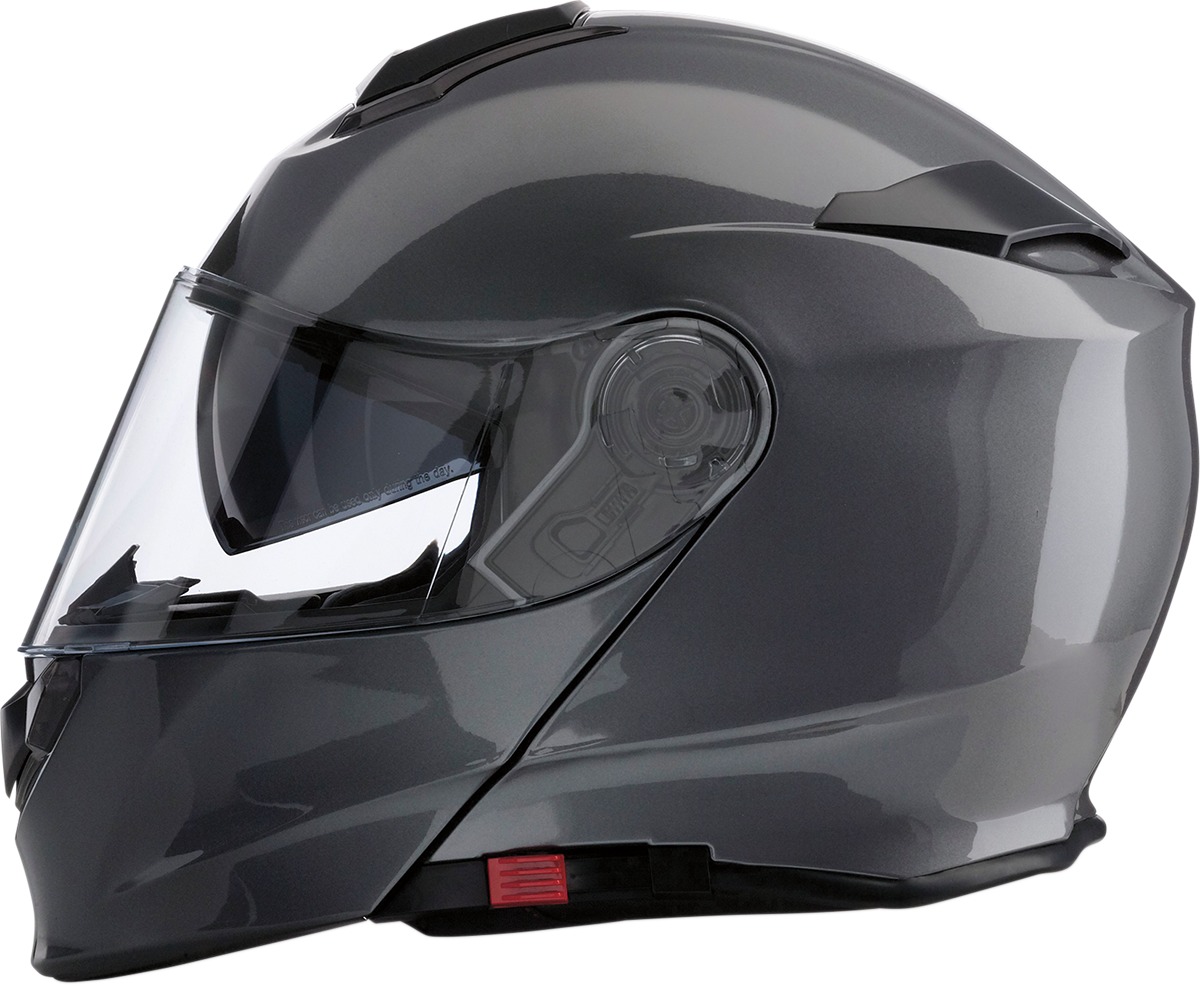 Solaris Modular Street Helmet Gloss Silver 2X-Large - Click Image to Close