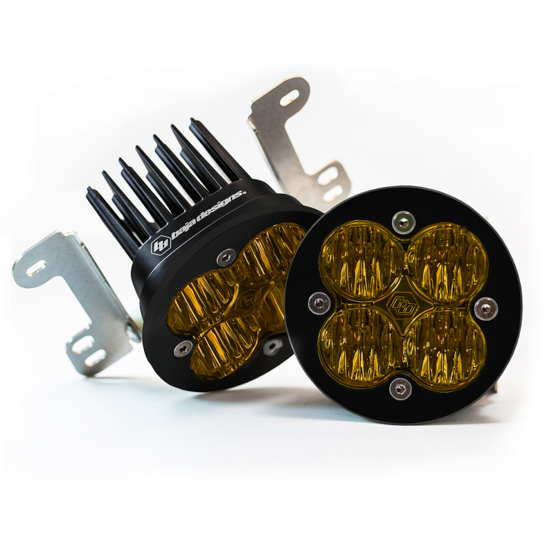 Baja Designs Amber Fog Light Pocket Kit Fits 2007-2018 Wrangler JL Rubicon - Click Image to Close