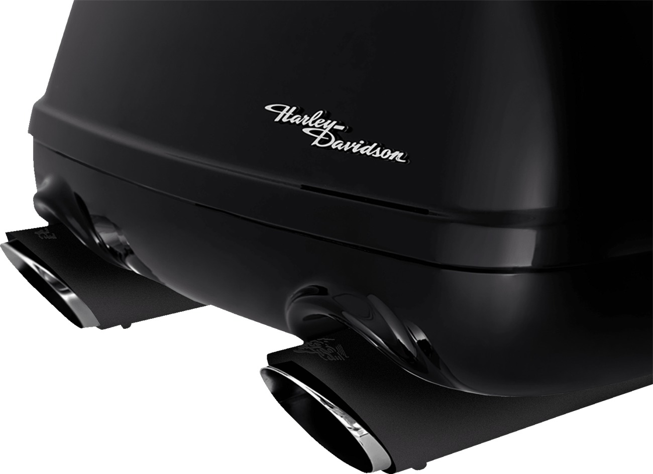 Vance & Hines Twin Slash Slip-On Mufflers Black For Harley Trike FLRT FLTRT - Click Image to Close